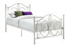 DHP - Bombay Twin Metal Bed, White