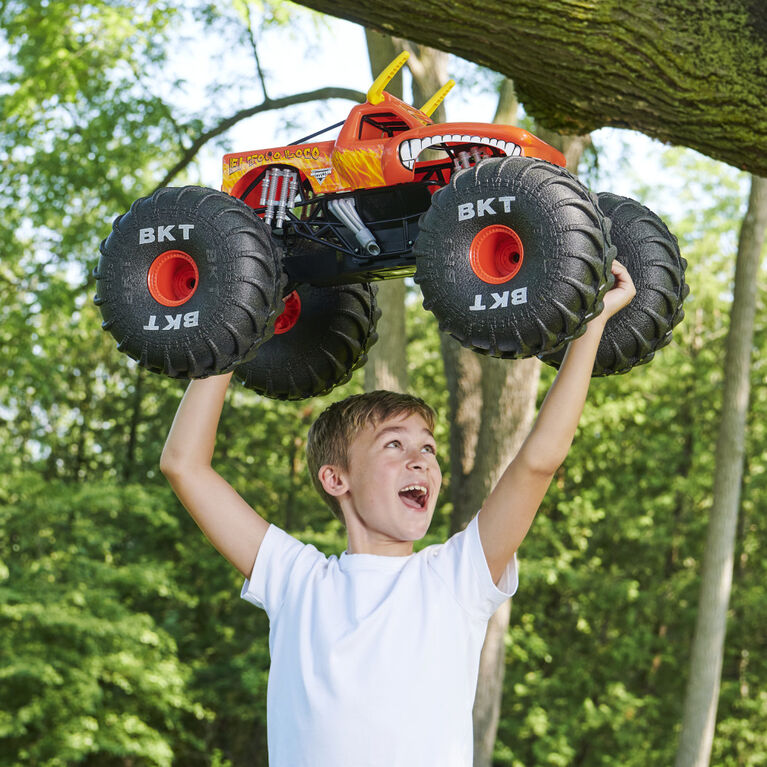 Monster Jam, Official MEGA El Toro Loco, All-Terrain Remote Control Monster Truck, 1:6 Scale