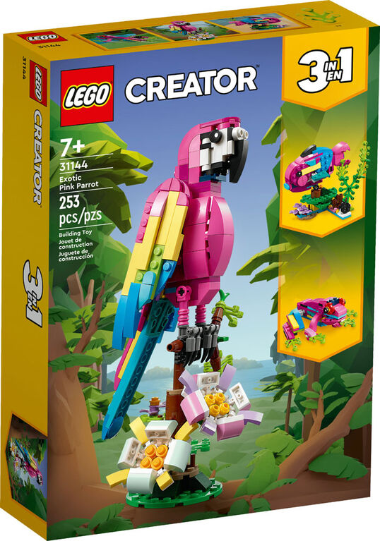 LEGO Creator Le perroquet exotique rose 31144 (253 pièces) Ensemble de jeu de construction