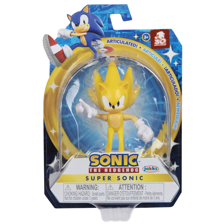 Sonic the Hedgehog two and a half inch articulated figures - Super Sonic