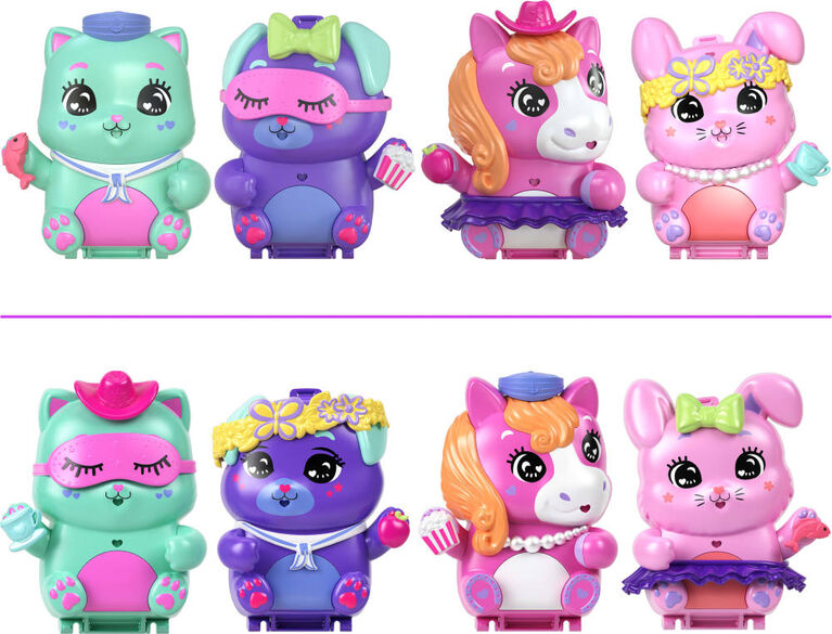 Polly Pocket Coffret Lapin Heure du Thé, micro-poupée, lapins, acc.