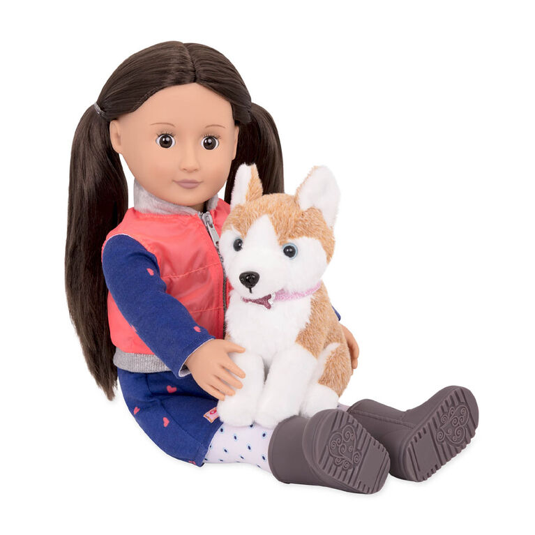 Our Generation, Leslie, 18-inch Doll & Pet Set