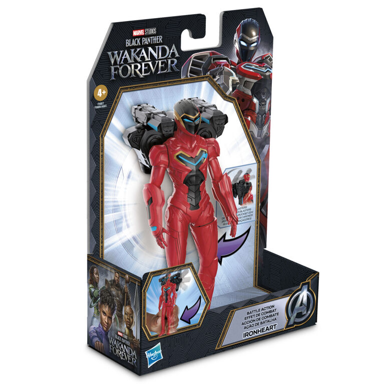 Marvel Studios' Black Panther Wakanda Forever Battle Action Ironheart, 6-Inch Action Figure