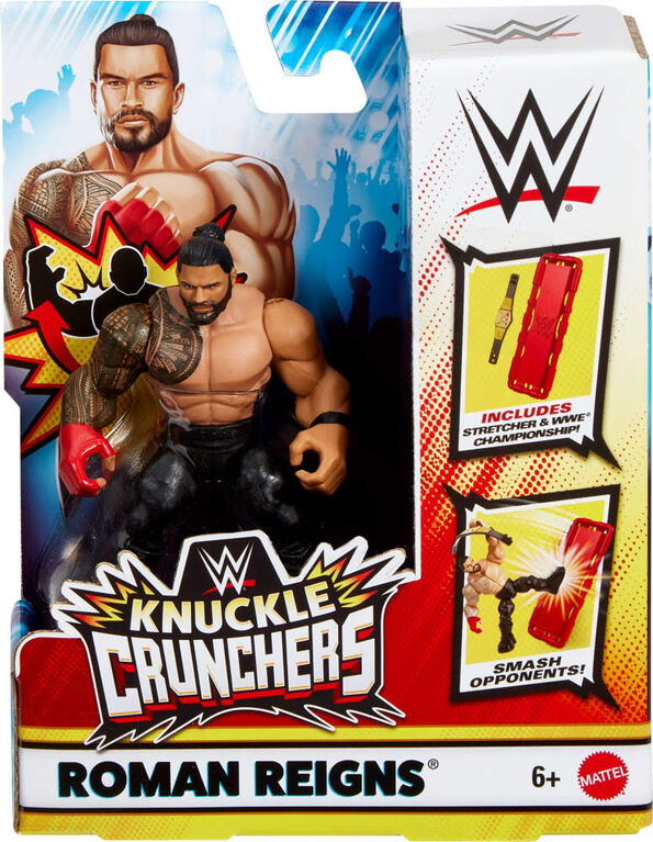 WWE Knuckle Crunchers Figurine articulée et acc. Roman Reigns