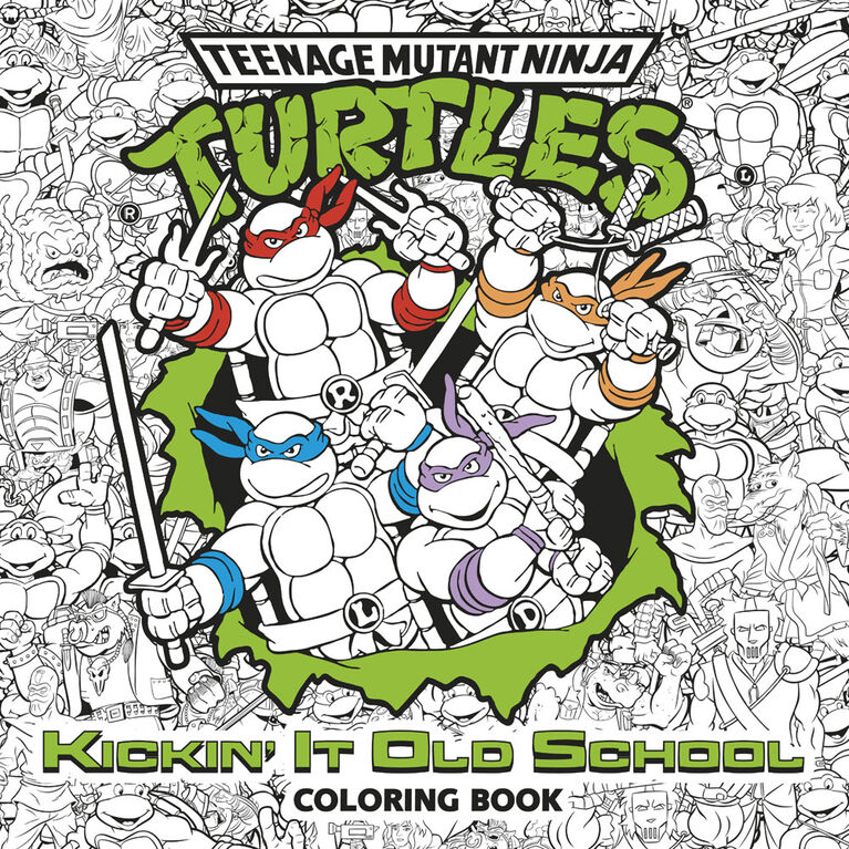 Kickin' It Old School Coloring Book (Teenage Mutant Ninja Turtles) - English Edition