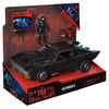 DC Comics, Batman Batmobile avec figurine Batman de 10 cm, effets sonores et lumineux, Pièce à collectionner du film Batman