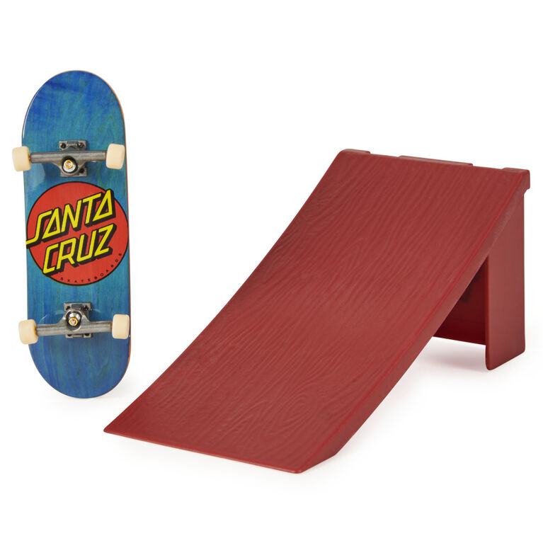 Tech Deck, Street Hits, Fingerboard Santa Cruz Skateboards avec rampe tremplin