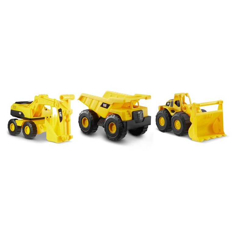 Cat Mini Crew 3 Pack - Dump Truck, Wheel Loader, & Excavator