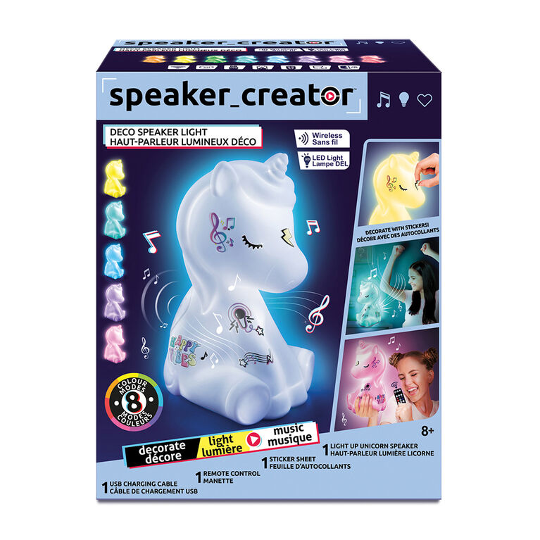 Speaker Creator Haut-Parleur Lumineux Déco Licorne