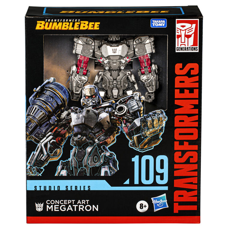 Transformers Generations Studio Series 109, Transformers: Bumblebee, figurine Concept Art Megatron classe Leader