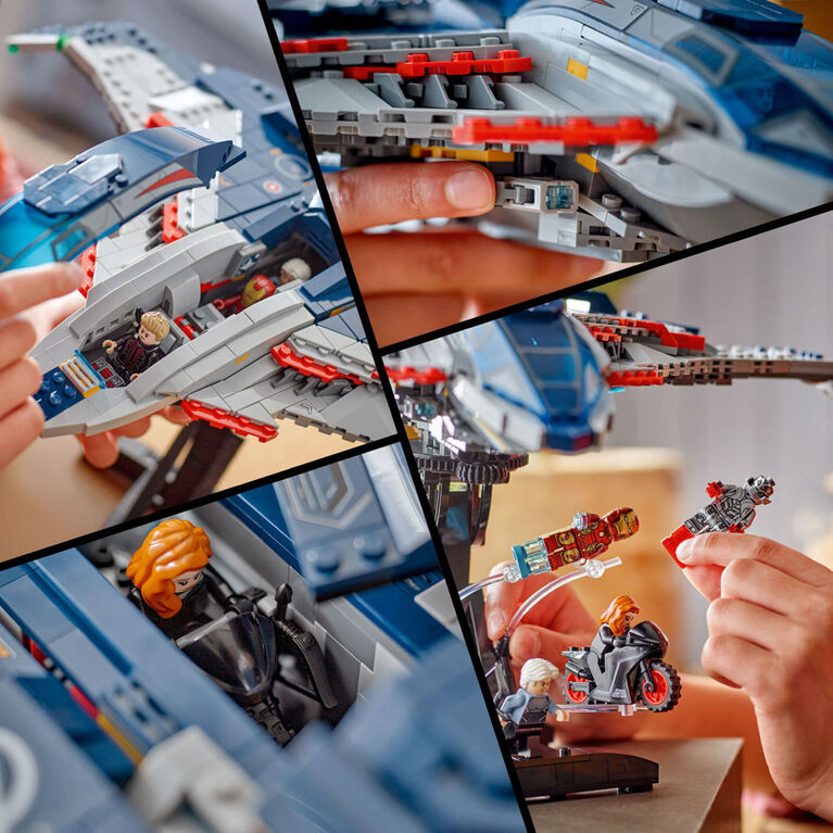 LEGO Marvel Avengers: Age of Ultron Quinjet - Kids Toy With Collectible Marvel Action Figures - 76325