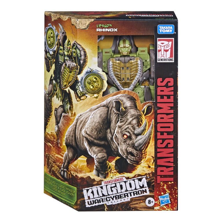 Transformers Toys Generations War for Cybertron: Kingdom Voyager WFC-K27 Rhinox Action Figure
