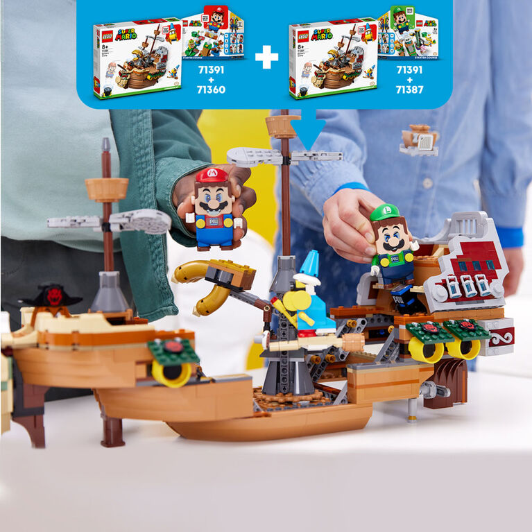 Ensemble de jeu de figurines Nintendo Super Mario et jouet vaisseau de  Bowser,paq. 2, 8 ans et plus