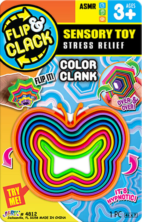 Flip et Clack Color Clank - Édition anglaise - 1 par commande, la couleur peut varier (Chacun vendu séparément, sélectionné au hasard)