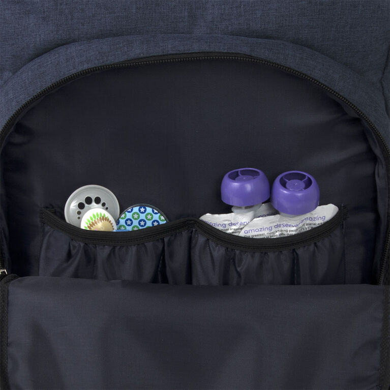 Sac à dos à langer Grayson de Fisher Price, Denim