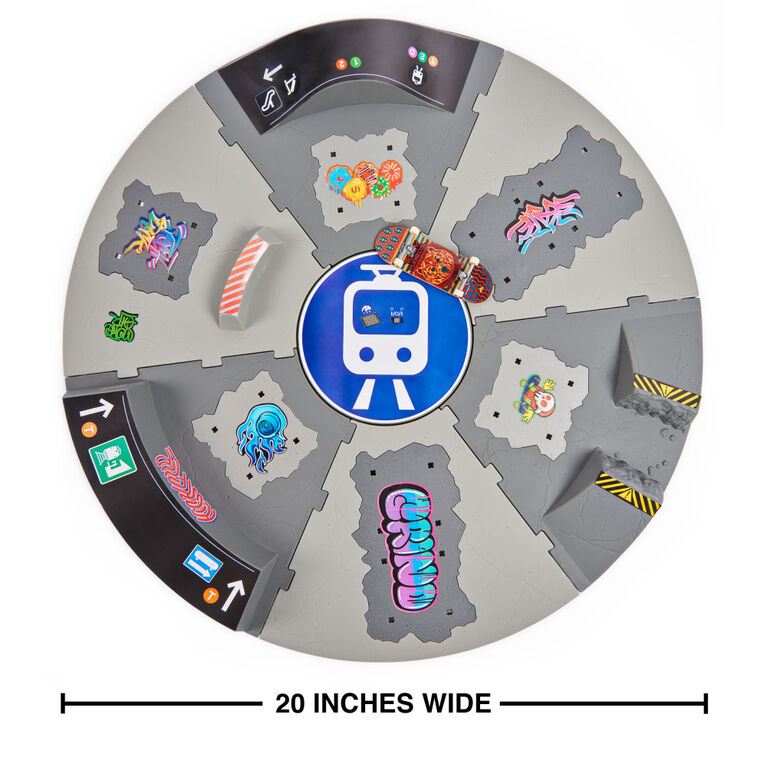 Tech Deck, Shredline 360, Skatepark motorisé, X-Connect Creator, Coffret rampe à construire et à personnaliser avec fingerboard exclusif