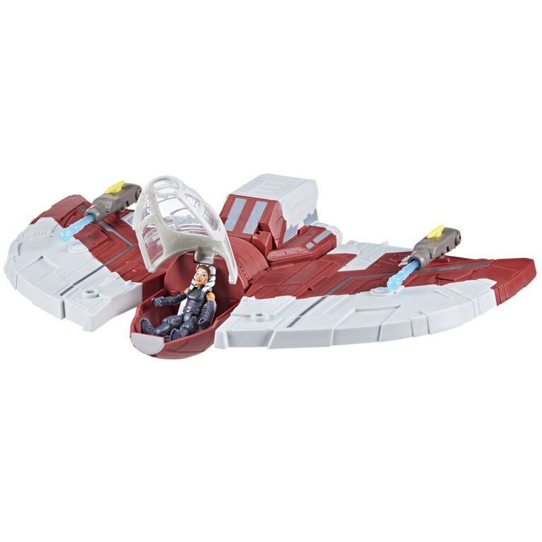 Star Wars Mission Fleet T-6 Jedi Shuttle, 2.5 Inch-Scale Ahsoka Action Figure Set