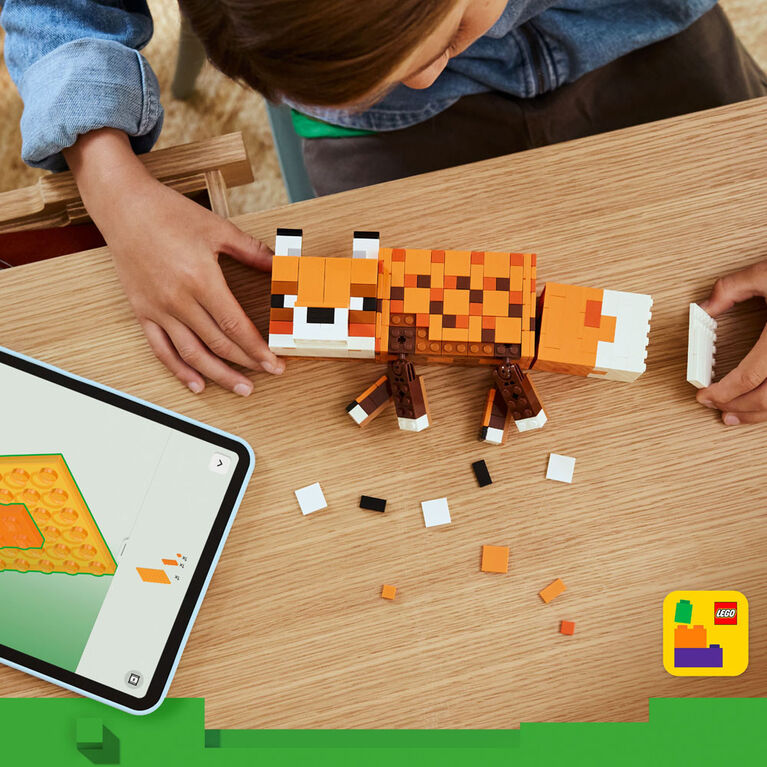 LEGO Minecraft The Fox Building Toy for Boys, Girls, & Kids, Ages 10+ - Room Decor for Gamers - 21588