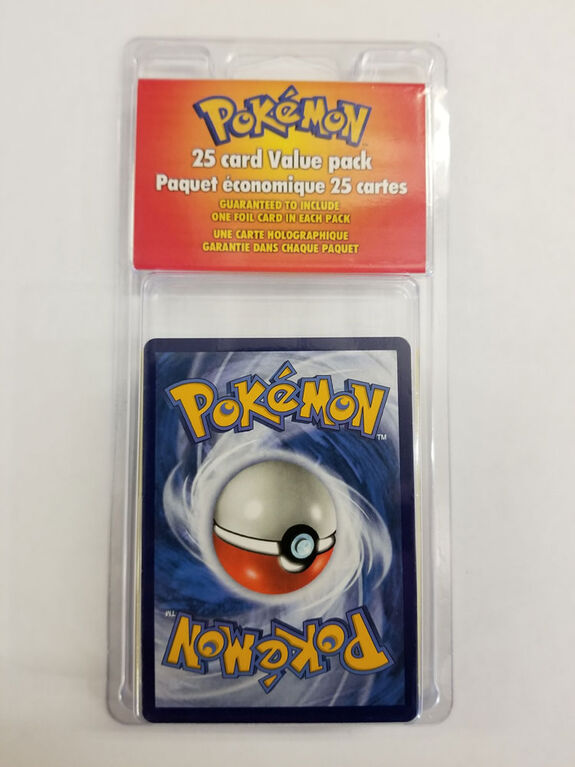 Paquet économique de 25 cartes Pokémon - Édition anglaise