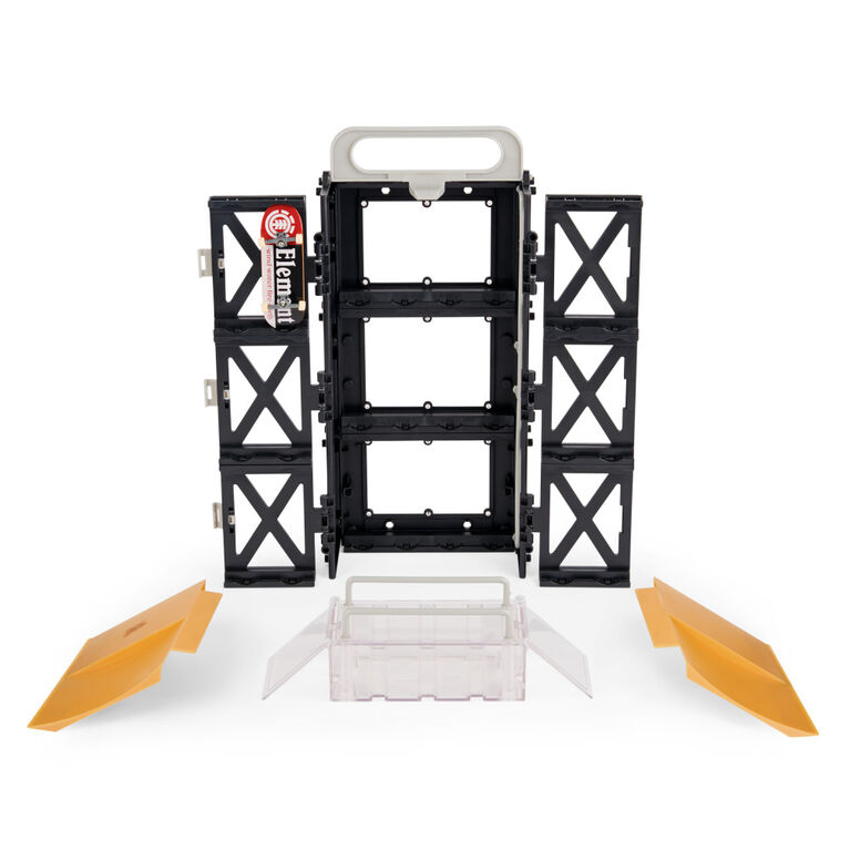 Tech Deck, Play and Display, Coffret rampe transformable et mallette de transport avec fingerboard exclusif