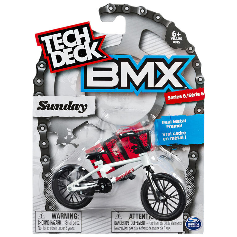 Tech Deck - BMX Finger Bike - Sunday - White/Black - Series 6