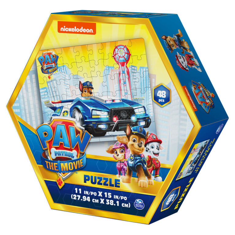 La Pat' Patrouille : Le Film, Puzzle de 48 pièces, pour les enfants à partir de 4 ans, Chase