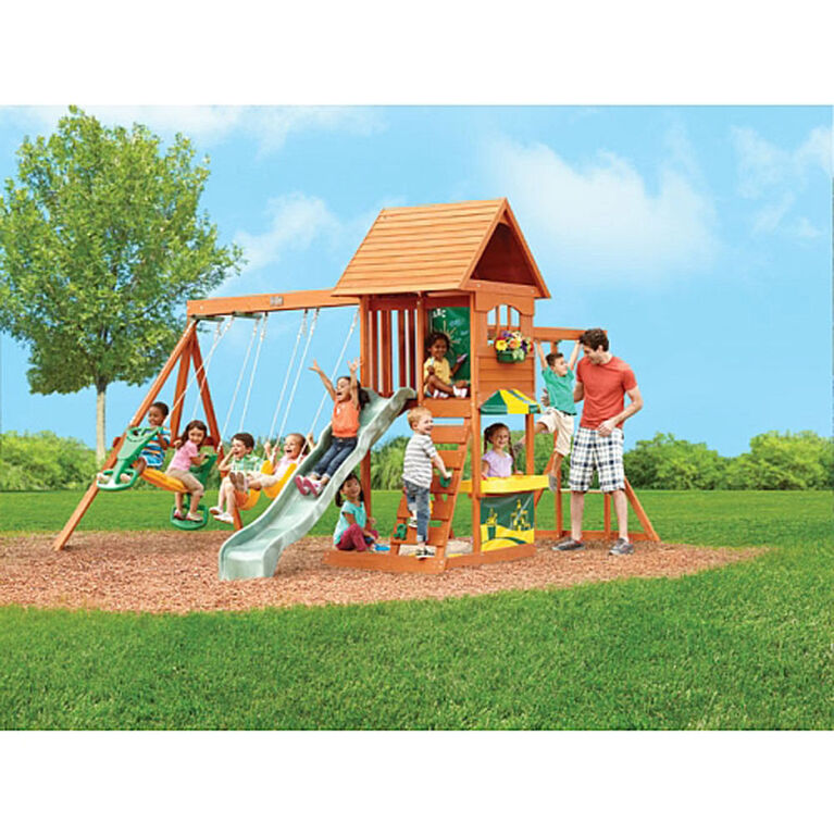 Kidkraft Sandy Cove Wooden Swing Set