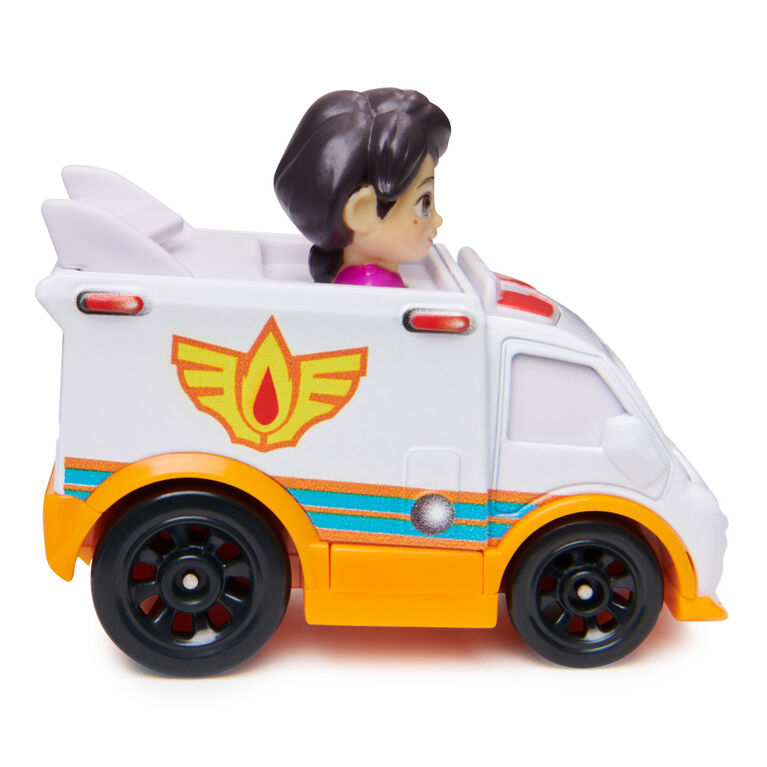 Disney Junior Firebuds, Ambulance en métal moulé Violette et Axelle