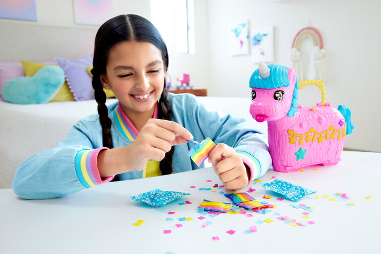 Polly Pocket Coffret Licorne Place à la Fête, 2micro-poup., 25acc.