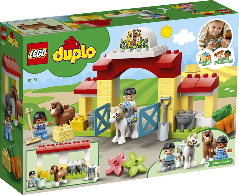 LEGO DUPLO Town L'écurie et les poneys 10951 (65 pièces)