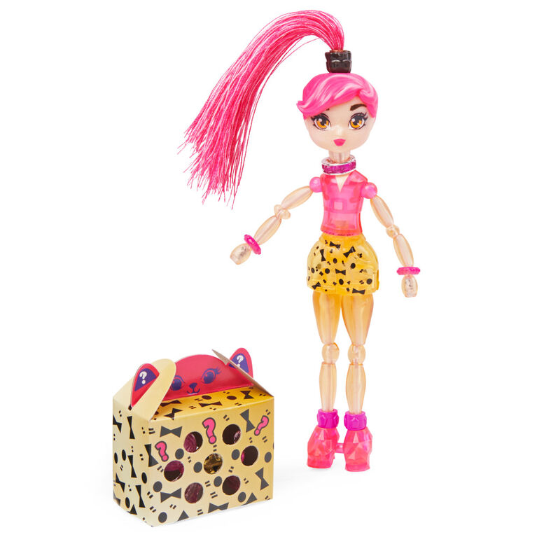 Twisty Girlz, Series 2, Queen Gleam Transforming Doll to Collectible Bracelet with Mystery Twisty Petz