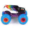 Monster Jam, Official Racing Stripes Vs. Rainbow Blast Die-Cast Monster Trucks, 1:64 Scale