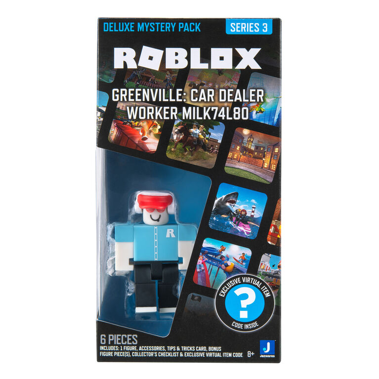 RoBlox Deluxe Mystery Pack - Greenville: Car Dealer Worker milk74l8O