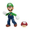 Nintendo 4" Figure - Luigi with Red Mushroom
