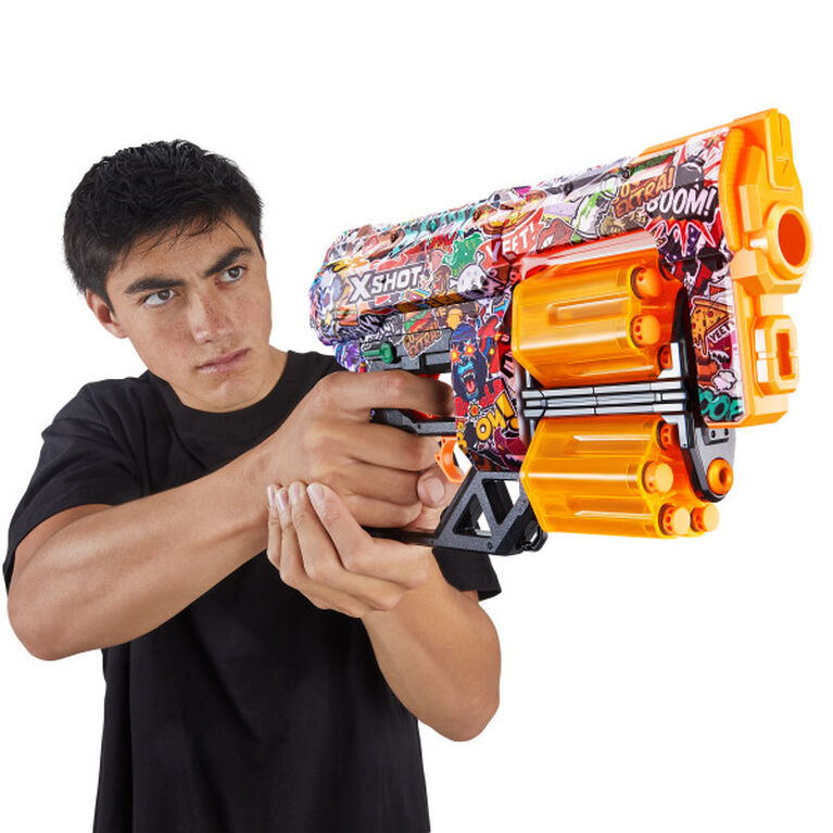 X-Shot Skins Dread Dart Blaster - Croquis (12 fléchettes) par ZURU