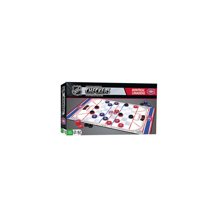 Montreal Canadiens Checkers Board Game