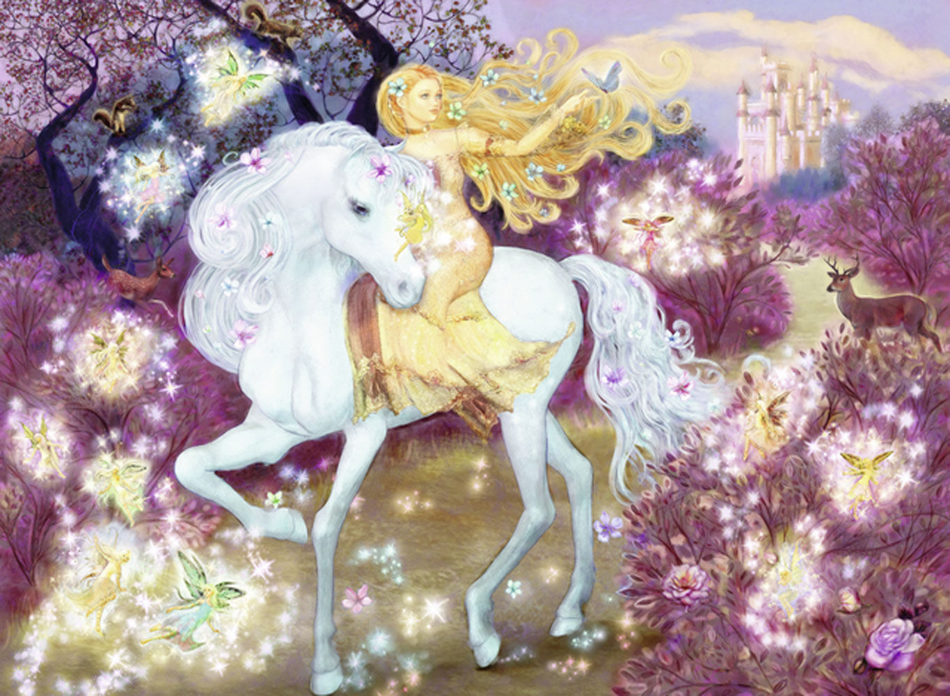 Riding in the Woods - Glitter Puzzle