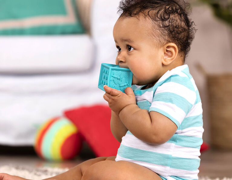 B. toys, One Two Squeeze, Baby Blocks