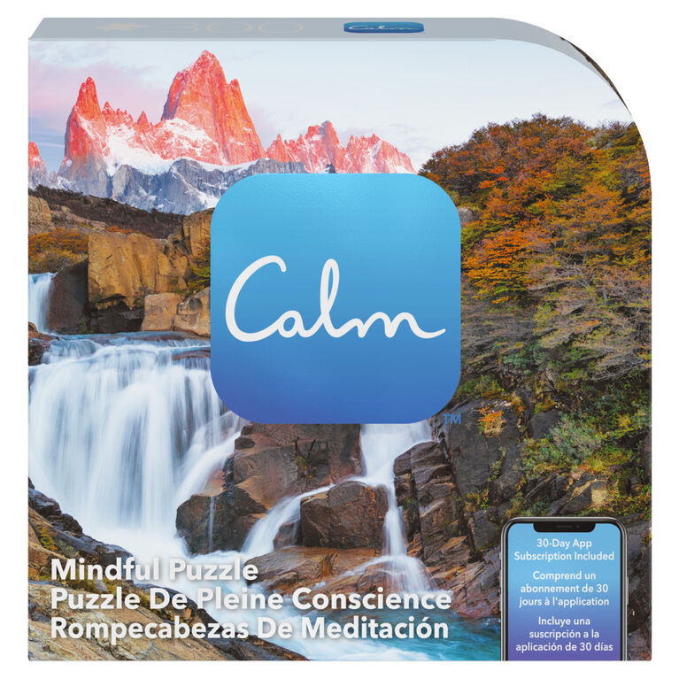 300 Piece Calm Jigsaw Puzzle for Relaxation, Stress Relief, and Mood Elevation, for Adults and Kids Ages 8 and up, Arroyo del Salto