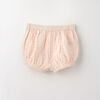 18-24m short élastique en tissu froissé - perle