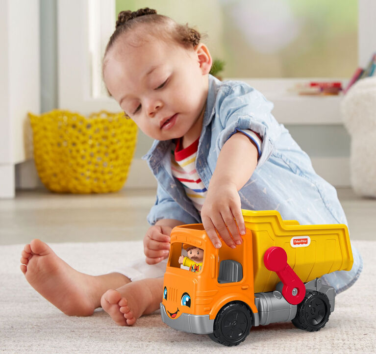 Fisher-Price - Little People - Camion à benne Travail en equipe - Édition anglaise