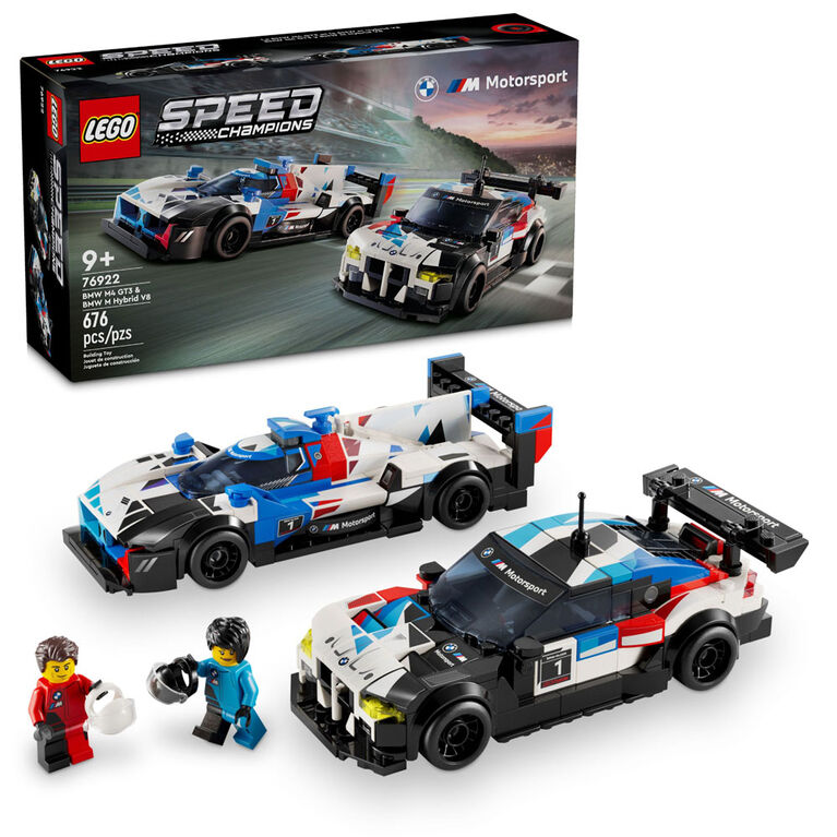 LEGO Speed Champions Les voitures de course BMW M4 GT3 et BMW M Hybrid V8 76922