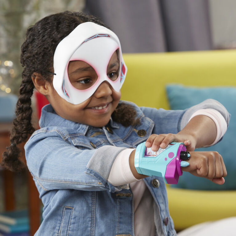 Marvel Spider-Man: Across the Spider-Verse Spider-Gwen Web-Shot Slinger Mask and Blaster Set