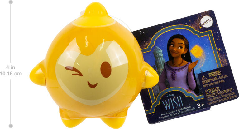 Disney's Wish Star Reveals Mini Doll Surprise, Keychain Compact with Character Doll & Accessory (Styles May Vary)  