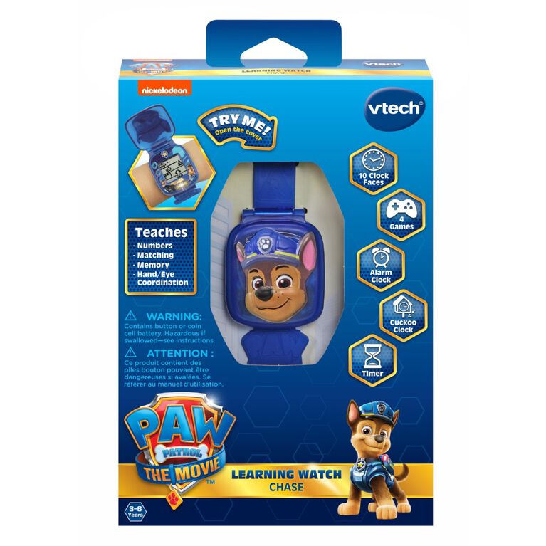 VTech PAW Patrol: The Movie: Learning Watch - Chase - English Edition