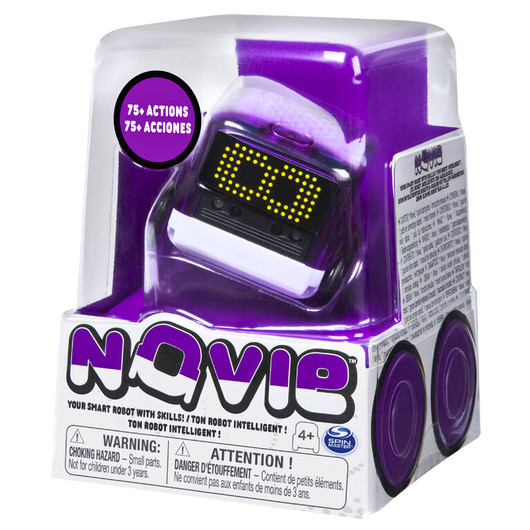 Novie, Interactive Smart Robot with Over 75 Actions and Learns 12 Tricks (Purple)