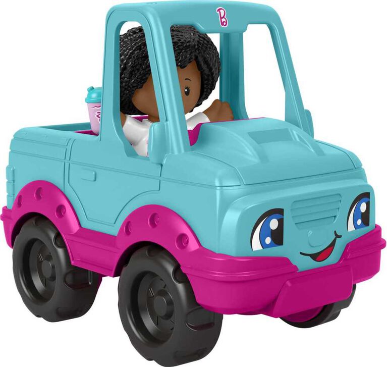 Fisher-Price Little People Barbie Toy Pick Up Truck and Figure, Toddler and Preschool Toy