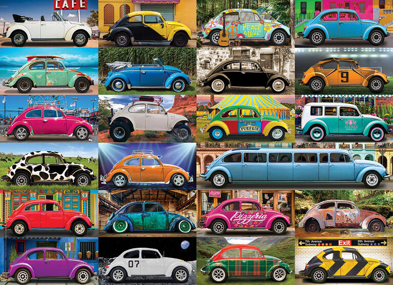 VW Beetle Gone Places - Puzzle de 1000 pièces