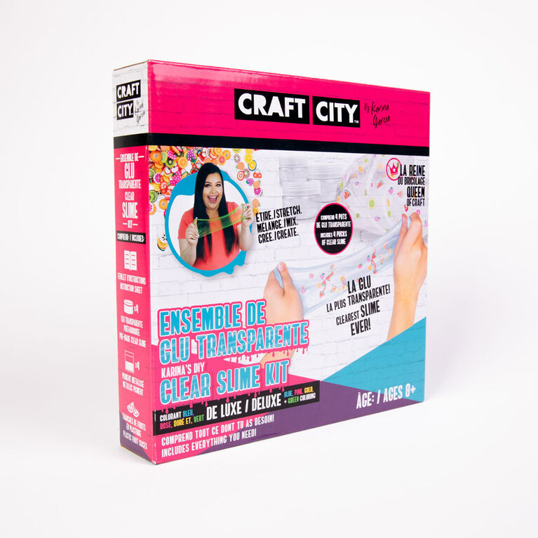 Craft City de Karina Garcia - Ensemble de glu transparente DIY - Notre exclusivité
