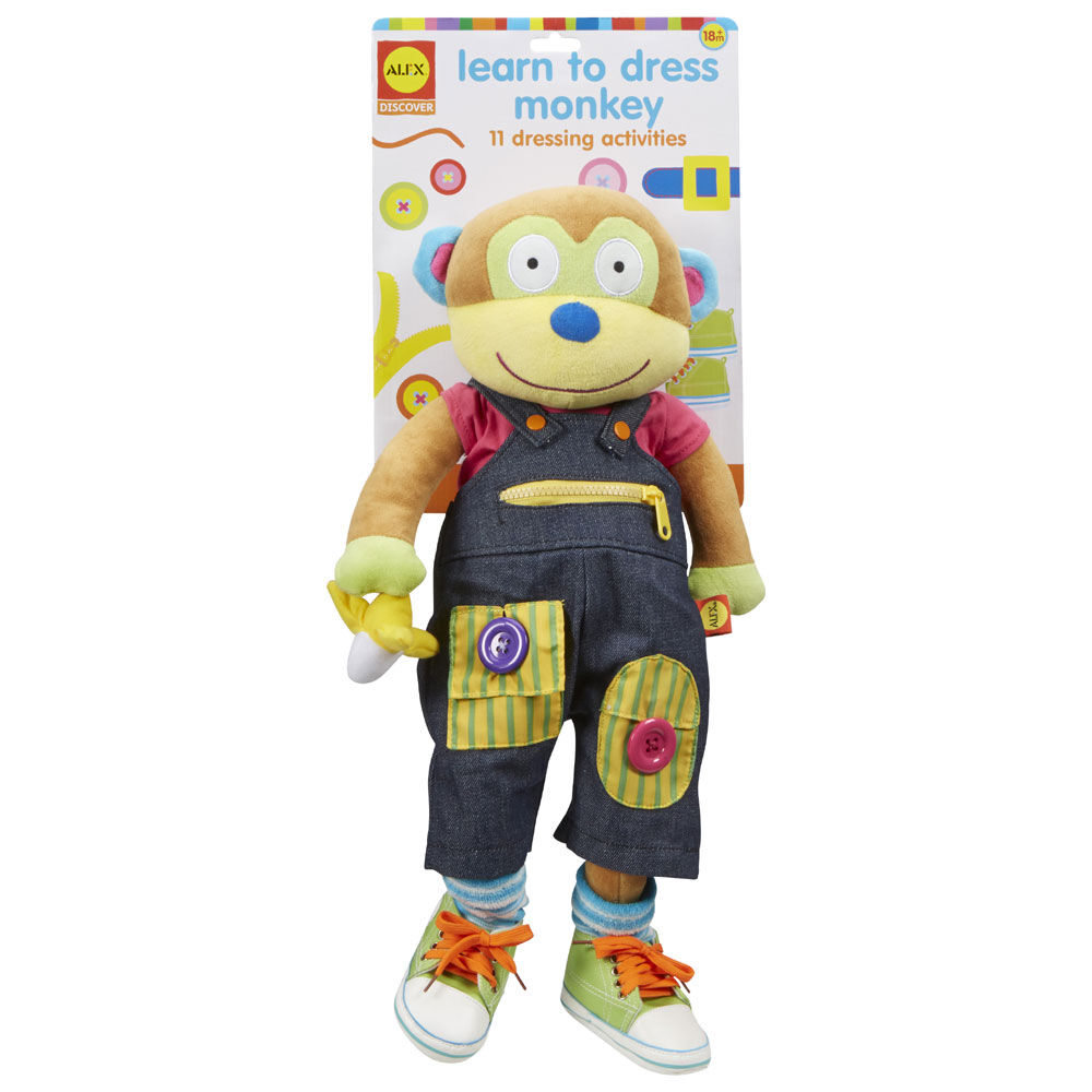 Alex toys little hands store learn to dress monkey